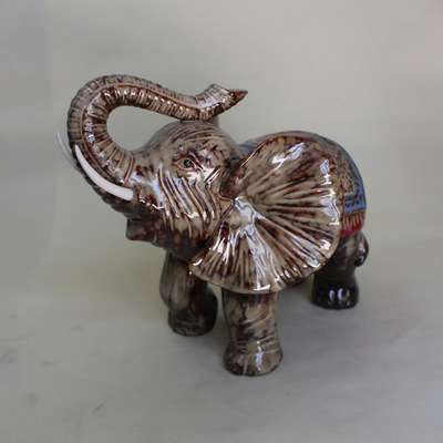 祥瑞相伴，雅室生輝 德化友誠陶瓷商行吉祥窯變大象XZ6378品鑒